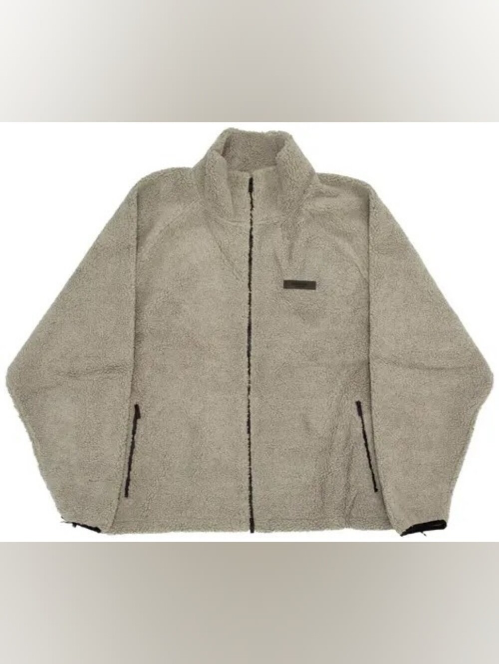 Fear of God Essentials Polar Fleece Full Zip Jacket 'Dark Oatmeal' Full Zip XL